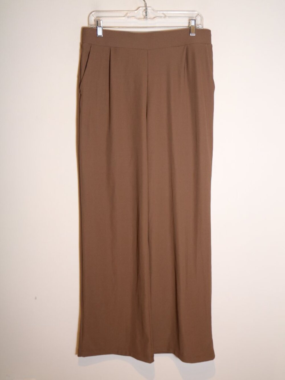 Halara High Waisted Body Sculpt Wide Leg Micro Waffle Pull On Work Pant L Tall